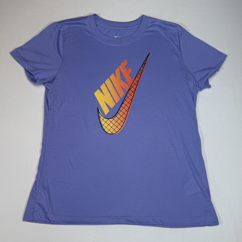 Nike‎ The Nike Tee Women's Short Sleeve T-Shirt Purple Graphic Logo Top